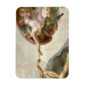 Die Schöpfung Adams durch Michelangelo Magnet (Vertikal)