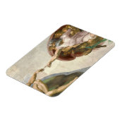 Die Schöpfung Adams durch Michelangelo Magnet (Linke Seite)