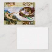 Die Schöpfung Adams durch Michelangelo Mitteilungskarte (Vorne/Hinten)