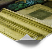 Die Schöpfung Adams durch Michelangelo Poster (Ecke)