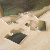 Die Schöpfung Adams durch Michelangelo Puzzle (Seite)