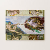 Die Schöpfung Adams durch Michelangelo Puzzle (Horizontal)