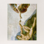 Die Schöpfung Adams durch Michelangelo Puzzle (Vertikal)