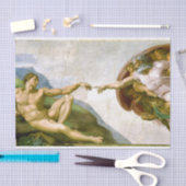 Die Schöpfung Adams durch Michelangelo Seidenpapier (Handwerk)