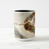 Die Schöpfung Adams durch Michelangelo Tasse (Zentrum)