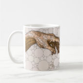 Die Schöpfung Adams, Hände nach Michelangelo Kaffeetasse (Links)