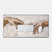 Die Schöpfung Adams, Hände nach Michelangelo Schreibtischunterlage (Tastatur & Maus)
