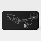 Die Schöpfung der Hände Adams, Michelangelo Case-Mate iPhone Hülle (Rückseite (Horizontal))