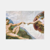 Die Schöpfung von Adam, Michelangelo, 1508-1512 Fleecedecke (Vorderseite (Horizontal))