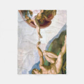 Die Schöpfung von Adam, Michelangelo, 1508-1512 Fleecedecke (Vorderseite)