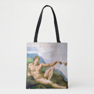 Die Schöpfung von Adam, Michelangelo, 1508-1512 Tasche