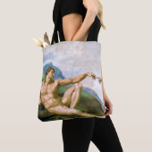 Die Schöpfung von Adam, Michelangelo, 1508-1512 Tasche (Von Nahem)