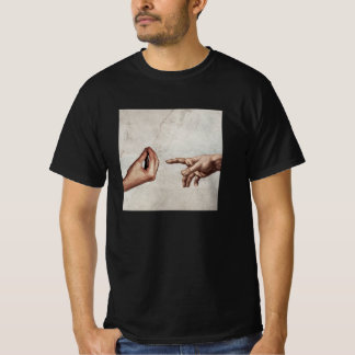 Die Schöpfung von Adam - Michelangelo - Italienisc T-Shirt