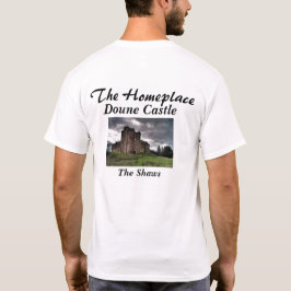 Die schottische Burg Doune von Shaws T-Shirt