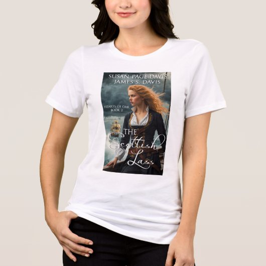 Die schottische Lass Tri-Blend Shirt (Vorderseite)