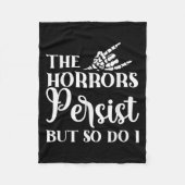 Die Schrecken bestehen, aber ich auch Fleecedecke (Vorderseite)