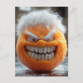 Die schreckliche orange Frucht Postkarte (Vorderseite)