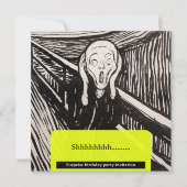 Die Schrei-Munch-Geburtstagsparty Einladung (Vorderseite)