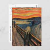 Die Schrei-Postkarte Postkarte (Vorne/Hinten)