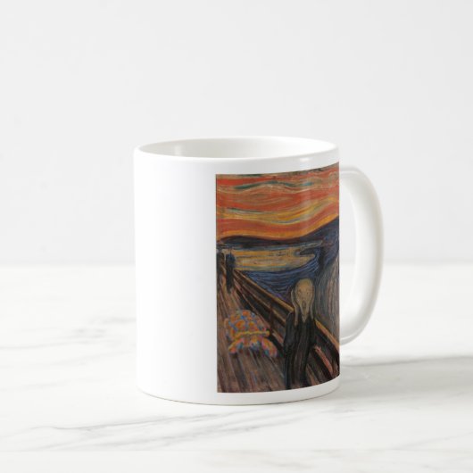 Die Schrei-Schildkröte Kaffeetasse (VorderseiteRechts)