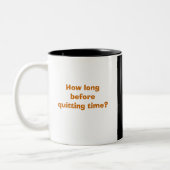 Die Schreibkraft Zweifarbige Tasse (Links)