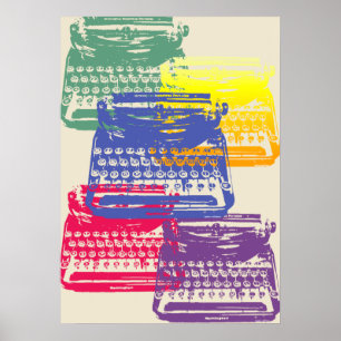 die Schreibmaschine - Licht Poster