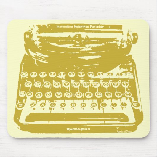 die Schreibmaschine - Weizen Mousepad (Vorne)