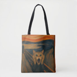 Die schreiende Katze - Klassische Kunstparodie Lus Tasche