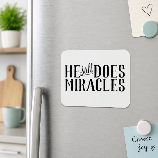 Die Schrift macht er noch immer Wunder Christlich Magnet