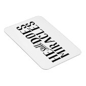 Die Schrift macht er noch immer Wunder Christlich Magnet (Rechte Seite)