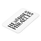 Die Schrift macht er noch immer Wunder Christlich Magnet (Linke Seite)