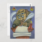 Die Schrift Postkarte (Vorne/Hinten)