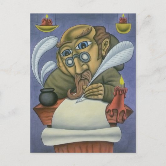 Die Schrift Postkarte (Vorderseite)