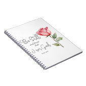 Die Schrift sei still und weiß, dass ich die Blume Notizblock (Rechte Seite)