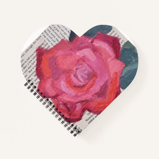 Die schriftliche Rose Notizblock (Vorderseite)