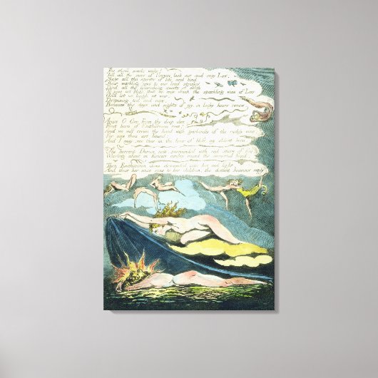 "Die schrillen Winde weckte...", Teller 5 aus "Eur Leinwanddruck (Vorderseite)