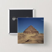 Die Schritt-Pyramide von König Djoser, c.2630-2611 Button (Vorne & Hinten)