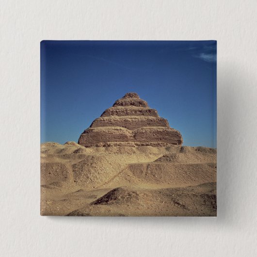 Die Schritt-Pyramide von König Djoser, c.2630-2611 Button (Vorderseite)