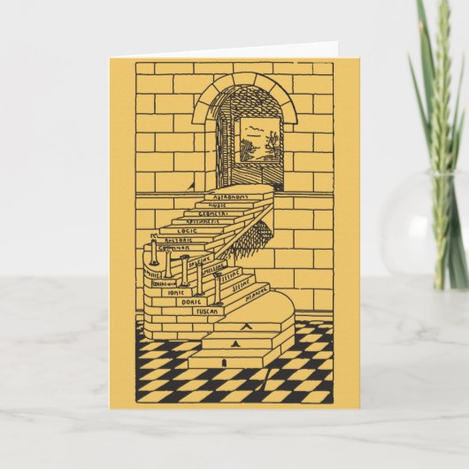 Die Schritte des Mauerwerks Karte (Vorderseite)