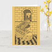 Die Schritte des Mauerwerks Karte (Gelbe Blume)