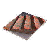 Die Schritte eines neuen Backsteintreppenhauses Fliese (Seite)