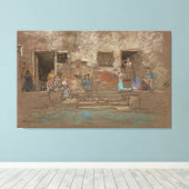 Die Schritte Leinwanddruck (Insitu (Holzboden))