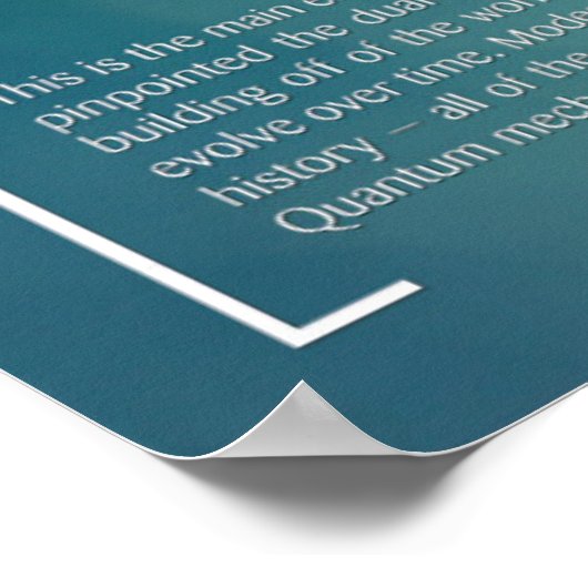 Die Schrödinger Gleichung - Mathematik Poster (Ecke)