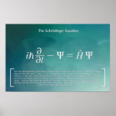 Die Schrödinger Gleichung - Mathematik Poster (Vorne)