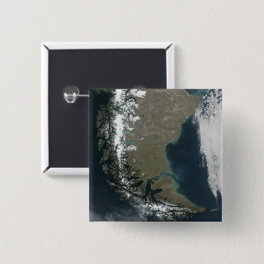 Die schroffen, schneebedeckten Anden Button (Vorne & Hinten)