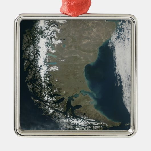 Die schroffen, schneebedeckten Anden Ornament Aus Metall (Vorne)