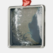 Die schroffen, schneebedeckten Anden Ornament Aus Metall (Links)