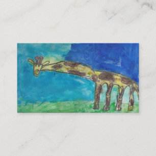Die schüchterne Giraffen-Visitenkarte Visitenkarte