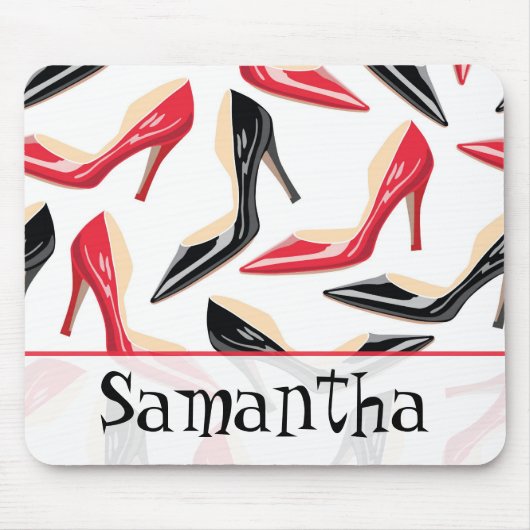 Die Schuh-hoher Heels personalisiertes Mousepad (Vorne)
