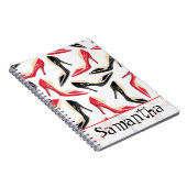 Die Schuh-hoher Heels Stilletto der Frauen Notizblock (Rechte Seite)